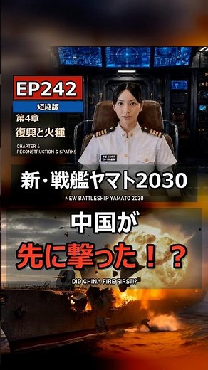 【第242話・短縮版】中国が先に撃った！？――ヤマト、迎撃から反撃へ｜新・戦艦ヤマト2030