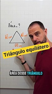 Dica para calcular a área de um triângulo equilátero #matematica #geometria #concursos