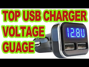 TOP Car Voltage Meter and TOP USB Car Charger - 4.8A 24W LED DISPLAY