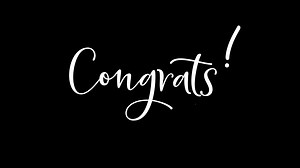 Download Congratulations Greeting Animation. Animated Lettering For Celebration. for free