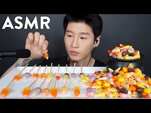 *ASMR* CANDIED CANDY CORN (No Talking) CRUNCHY EATING SOUNDS | Zach Choi ASMR