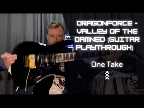 DragonForce - Valley Of The Damned (guitar playthrough) - One take