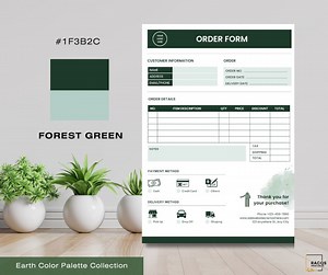 Custom Order Form Editable | Small Business Forms Instant Digital Download | Printable Canva Template | Etsy Shop Craft Forms | Invoice 2 - Etsy