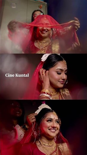 Beautiful Bengali Wedding Bride Captured in a Single Shot Video #youtubeshorts #shorts #shortsfeed