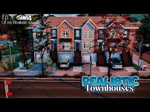 I Built REALISTIC TOWNHOUSES in TheSims4🏠 |REALISTIC SAVE FILE | #thesims4 #blacksimmer #urbansims