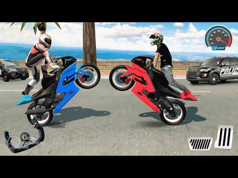 Outlaws Us 2 Players #Us Motocross Motorbikes Race Gameplay On New Map uphill Motor Driving