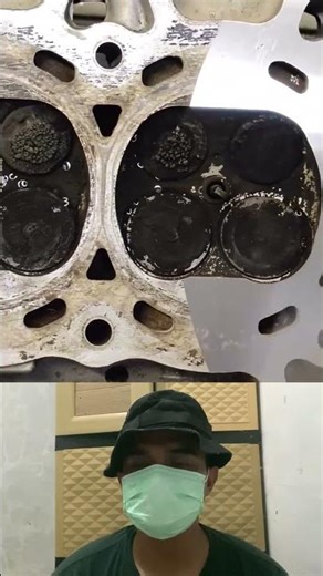 Engine Block Surface Restored to Mirror Smooth