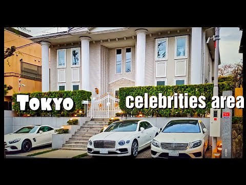 【4K】Tokyo's Celebrities Luxury Residential Areas