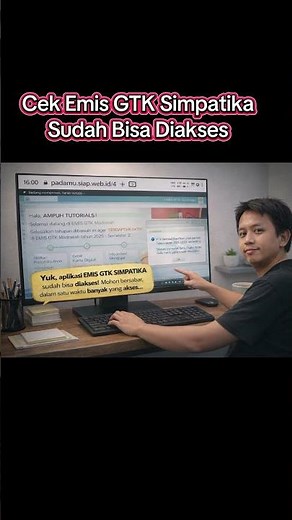 Check Emis GTK SIMPATIKA can now be accessed #kemenag #tpg #guru #emisgtk #gurumadrasah