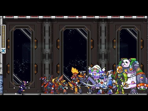 Mega Man X8 Demake Adjusted アルティメットアーマーで８ボス同時撃破＋コピーシグマ戦