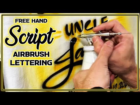 Free Hand Script (Airbrush Lettering)