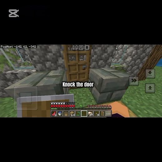 How to open door in Minecraft 😱 #tutorial #minecraft #shorts