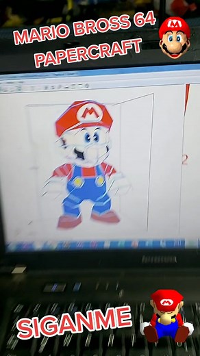 MARIO 64 PAPERCRAFT #papercut #papercraft #papekura #papeloco #mariomovie #mario #mariobros #nintendo64 #LoDescubriEnTikTok #talentotiktok #papel #arte
