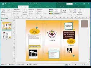 Como crear un trifoliar o folleto en Publisher