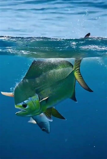 Flying Fish Clips Wave, Mahi Strikes