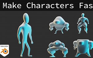 Blender 2.91 使用皮肤修改器快速创建角色建模