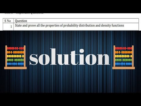 1st solution in the question bank of random variables and stochastic processes