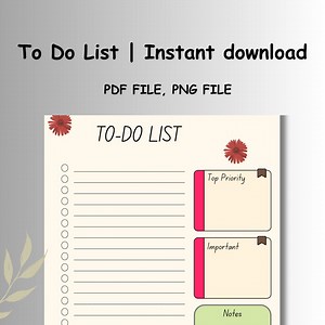 Digital to Do List Planner: Daily & Weekly Task Organizer (goodnotes, PDF) - Etsy Canada