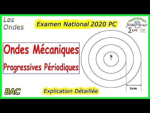 Corrected National Physics Exam 2020 PC - Periodic Progressive Mechanical Waves 2 Bac