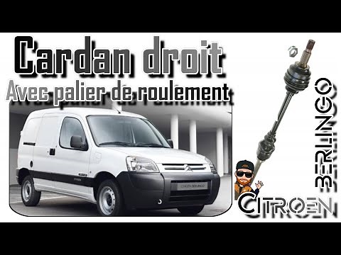 Replacing the right driveshaft on a Citroën Berlingo: faulty bearing