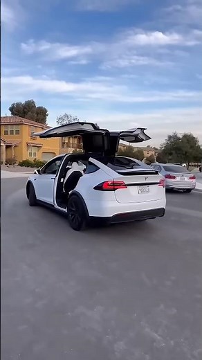 How Tesla Falcon Wing Doors Work in Tight Parking
