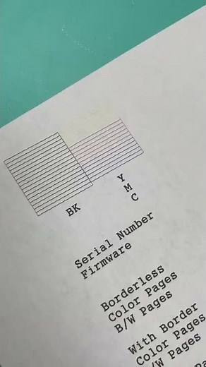 Printing nozzle check sheet from an Epson EcoTank printer to see if you have a clog! #sublimation
