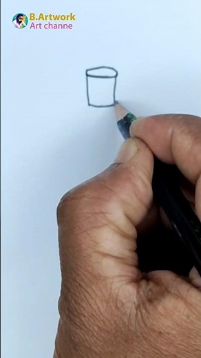 How to Draw Birthday Cake 🎂 | Easy Birthday Cake Line Drawing #drawing #B.artwrok