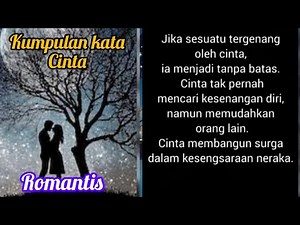 KUMPULAN KATA KATA CINTA, ROMANTIS MENYENTUH HATI,, || KATA CINTA ROMANTIS ||