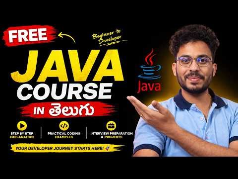 Java Full Course in Telugu 🔥 FREE Series | Beginner to Developer Roadmap | TraVenn
