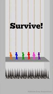 TEST YOUR LUCK 5 - Who will survive? #animation #animação #stickman #stickfigure #shorts