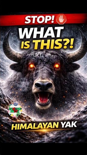 WHAT IS THIS?! Himalayan Yak Power 😱 #animals #facts #shorts