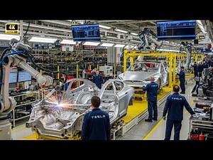 Inside the Tesla factory: producing the Tesla Model S car.
