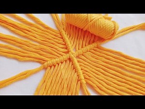 Macrame - Simple DIY Coaster - Easy Tutorial for Beginners - New Design