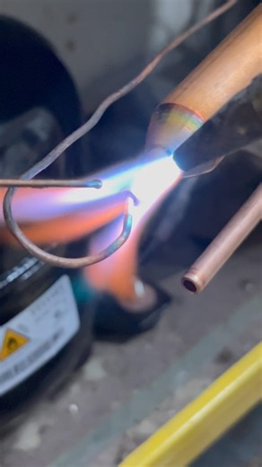 Perfect Brazing: Capillary Tube with Drier Filter#shorts#youtubeshorts #brazing