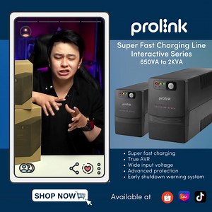🔋Don't let power outages ruin your work or play. Get PROLINK SUPER FAST CHARGING LINE INTERACTIVE UPS and enjoy uninterrupted power and performance. Available on Lazada and Shopee. ⚡ ➡️ LAZADA : https://s.lazada.com.ph/s.jdPzE?cc ➡️ SHOPEE : https://shp.ee/6eun20t #UPS #Prolink #UPS #Lazada #ShopeePH | Prolink Philippines