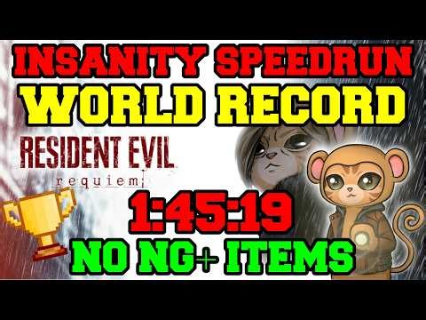 Resident Evil 9: Requiem Insanity NO NG+ Speedrun 1:45:19 (FORMER WORLD RECORD)