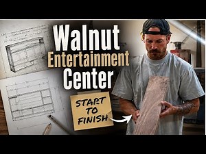 Building a Custom Walnut Entertainment Center Start to Finish