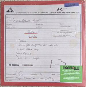 The Alan Parsons Project - I Robot “Work In Progress”