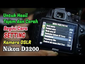 How to set the Nikon D3200 DSLR camera for sharp and bright results