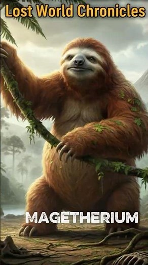 Megatherium:The Giant Ground Sloth That Ruled the Ice Age 🌍🦥 Extinct Animals #animals#megatherium