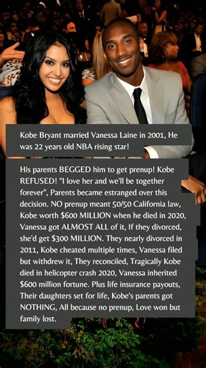 Kobe Bryant Refused Prenup Worth $600 Million