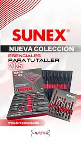 ✨ Nueva colección SUNEX disponible en Laredo Tools ✨ Potencia, precisión y organización en cada herramienta. Desde destornilladores magnéticos hasta juegos de alicates en bandeja EVA, todo lo que tu taller necesita para trabajar con nivel profesional. Haz que cada detalle cuente y equipa tu espacio con lo mejor. 👉 Encuéntralos en: www.laredotools.com 📞 55-1671-8044 | 55-5872-8806 💬 WhatsApp: 55 4603 3543 #LaredoTools #SunexTools #HerramientasProfesionales | Laredo-Tools