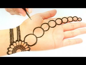 Mehndi design front hand simple | Unique Mehndi design for hands | Stylish easy mehndi design