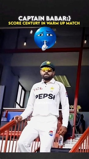 Babar Azam Score Century in Warm Up Match 🤫 #babarazam