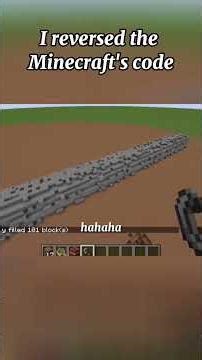 PART 3I reversed the Minecraft's code #Minecraft #minecraftbuilding #gaming #viral #minechallenge