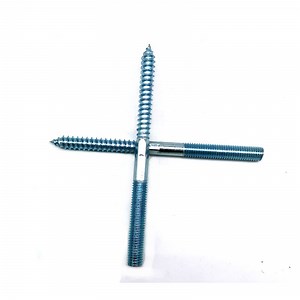 [Hot Item] Zinc Plated Double End Wood Thread Stud Bolt Hanger Bolt