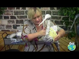 Taping the Frame of a Garden Heron Paverpol Sculpt