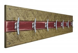 Rustic Cape May Nautical Decor: Handcrafted Boat Cleat Towel or Clothing Rack - Handmade in the USA, Custom Colors & Sizes