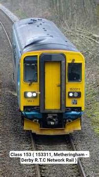 Network Rail test train, Freight & EMR trains at Holton-le-moor Bridge ( ft: 153311 ) March 2026 🇬🇧🚄