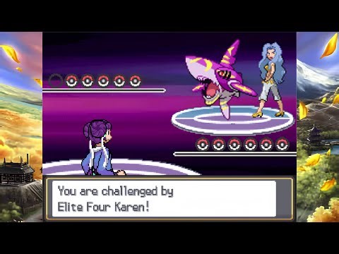 【Pokemon Garbage Gold Deluxe】Johto League VS. Elite Four Karen